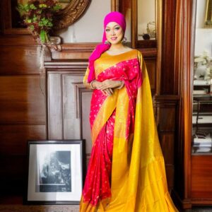 Katan Saree (Cherry Red)