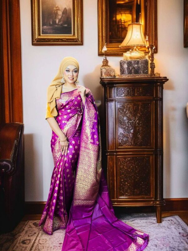 Katan Saree (Purple)