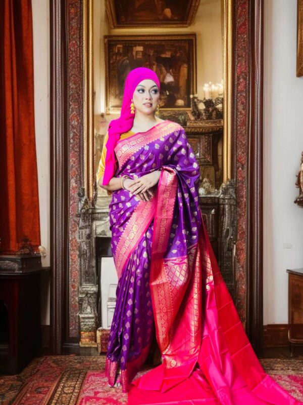 Katan Saree (Deep Purple)