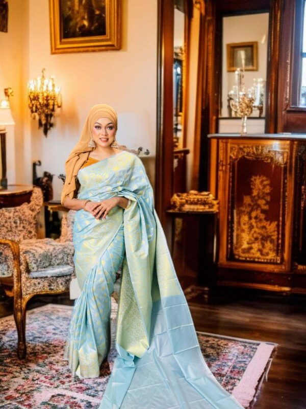 Katan Saree (Sky Blue)
