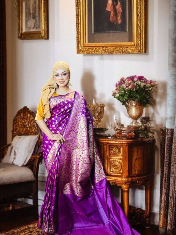 Katan Saree (Purple)