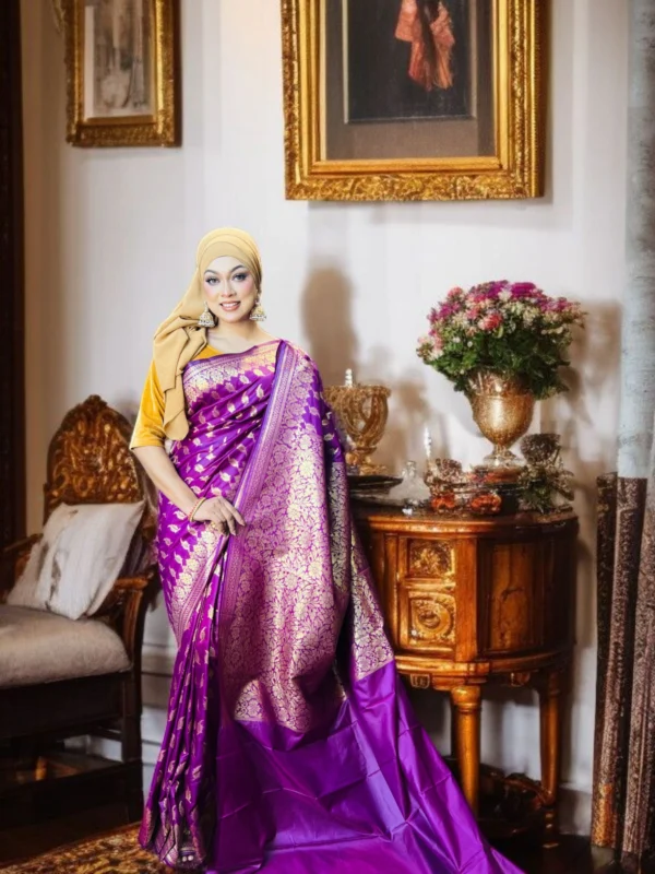 Katan Saree (Purple)