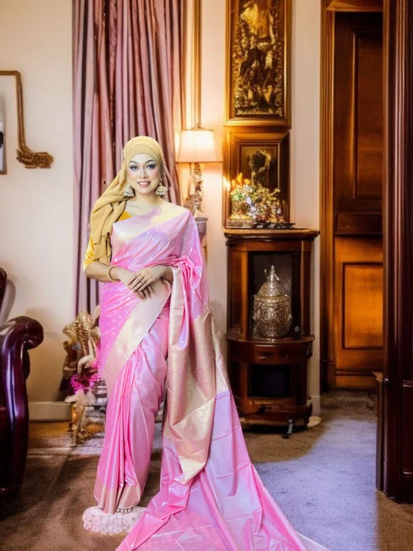 Katan Saree (Baby Pink)