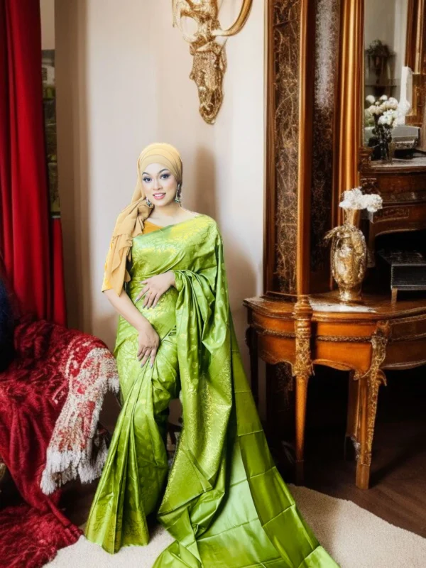 Katan Saree (Spring Green)